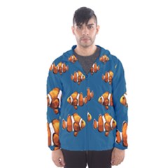 Clown Fish Hooded Wind Breaker (men) by Valentinaart