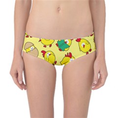 Animals Yellow Chicken Chicks Worm Green Classic Bikini Bottoms by Mariart