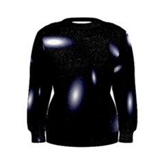 Galaxy Planet Space Star Light Polka Night Women s Sweatshirt