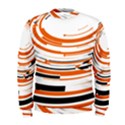 Hole Black Orange Arrow Men s Sweatshirt View1