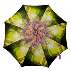 Plaid Star Light Color Rainbow Yellow Purple Pink Gold Blue Hook Handle Umbrellas (small) by Mariart