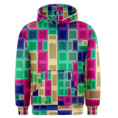 Rectangles And Squares              Men s Zipper Hoodie by LalyLauraFLM