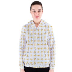 Spaceships Pattern Women s Zipper Hoodie by linceazul