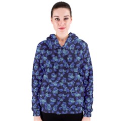 Autumn Leaves Motif Pattern Women s Zipper Hoodie by dflcprintsclothing