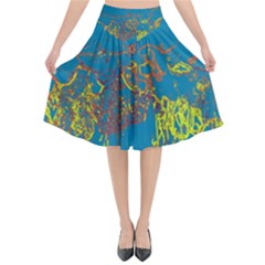 Colors Flared Midi Skirt