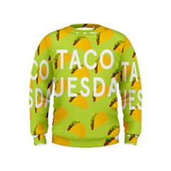 Bread Taco Tuesday Kids  Sweatshirt by Mariart