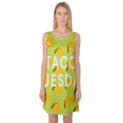 Bread Taco Tuesday Sleeveless Satin Nightdress