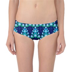 Christmas Tree Snow Green Blue Classic Bikini Bottoms by Mariart