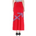 Illustrated Zodiac Star Red Purple Maxi Skirts View2