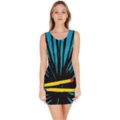 Match Cover Matches Sleeveless Bodycon Dress by Mariart