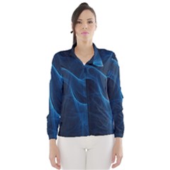 Smoke White Blue Wind Breaker (women) by Mariart