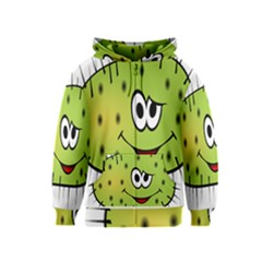 Thorn Face Mask Animals Monster Green Polka Kids  Zipper Hoodie by Mariart