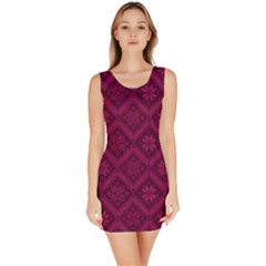 Pattern Sleeveless Bodycon Dress