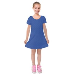 Dots Kids  Short Sleeve Velvet Dress by Valentinaart