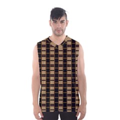 Geometric Shapes Plaid Line Men s Basketball Tank Top by Mariart