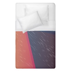 Modern Minimalist Abstract Colorful Vintage Adobe Illustrator Blue Red Orange Pink Purple Rainbow Duvet Cover (single Size) by Mariart