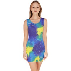 Mulberry Paper Gift Moon Star Sleeveless Bodycon Dress by Mariart