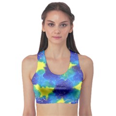 Mulberry Paper Gift Moon Star Sports Bra by Mariart