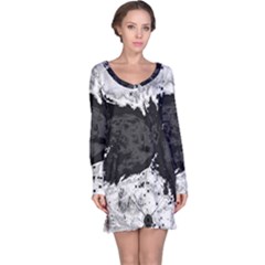 Abstraction Long Sleeve Nightdress by Valentinaart