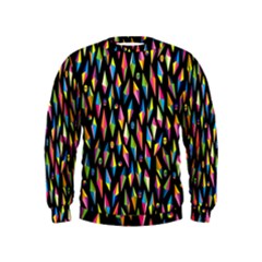 Skulls Bone Face Mask Triangle Rainbow Color Kids  Sweatshirt by Mariart