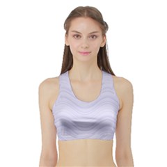 Abstraction Sports Bra With Border by Valentinaart