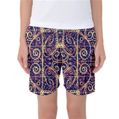 Tribal Ornate Pattern Women s Basketball Shorts by dflcprintsclothing