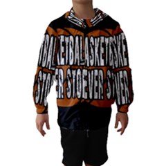 Basketball Never Stops Hooded Wind Breaker (kids)