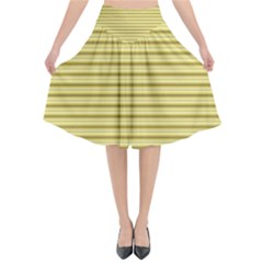 Decorative Lines Pattern Flared Midi Skirt by Valentinaart