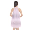 Decorative line pattern Halter Neckline Chiffon Dress  View2