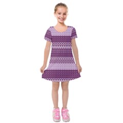 Pattern Kids  Short Sleeve Velvet Dress by Valentinaart