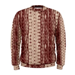 Wrinkly Batik Pattern Brown Beige Men s Sweatshirt by EDDArt