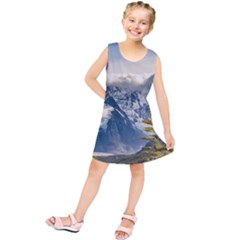 Snowy Andes Mountains, El Chalten Argentina Kids  Tunic Dress by dflcprints