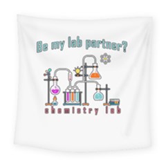 Chemistry Lab Square Tapestry (large) by Valentinaart