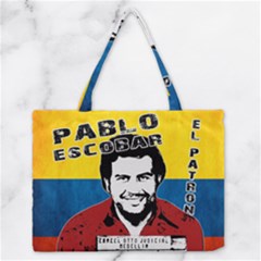 Pablo Escobar Medium Zipper Tote Bag by Valentinaart