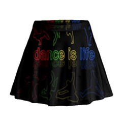 Dance Is Life Mini Flare Skirt by Valentinaart