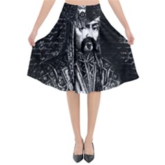 Attila The Hun Flared Midi Skirt by Valentinaart