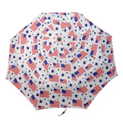 Flag Of The Usa Pattern Folding Umbrellas by EDDArt