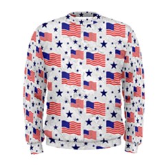 Flag Of The Usa Pattern Men s Sweatshirt by EDDArt