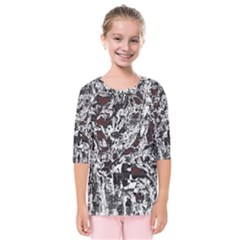 Pattern Kids  Quarter Sleeve Raglan Tee