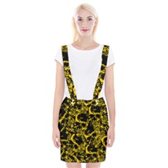 Skull Pattern Braces Suspender Skirt