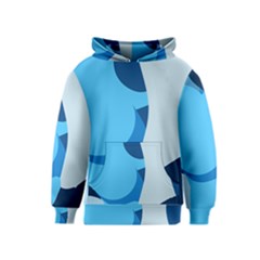 Blue Polka Kids  Pullover Hoodie by Mariart