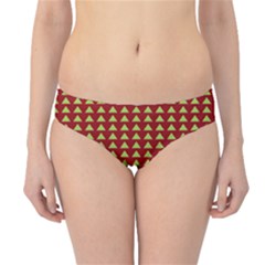 Hawthorn Sharkstooth Triangle Green Red Hipster Bikini Bottoms by Mariart