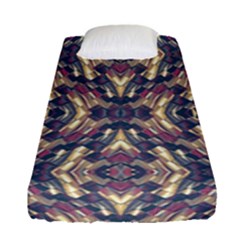 Multicolored Modern Geometric Pattern Fitted Sheet (single Size) by dflcprints