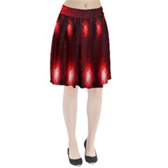 Box Lights Red Plaid Pleated Skirt by Mariart