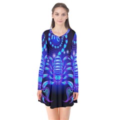 Sign Scorpio Zodiac Flare Dress by Mariart