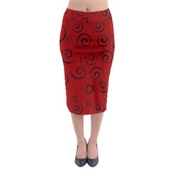 Pattern Midi Pencil Skirt by ValentinaDesign