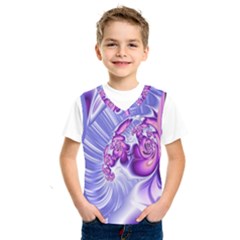 Space Stone Purple Silver Wave Chevron Kids  Sportswear