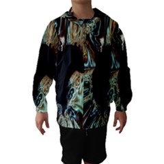 Silver Gold Hole Black Space Hooded Wind Breaker (kids) by Mariart