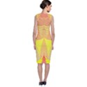 Wave Chevron Plaid Circle Polka Line Light Yellow Red Blue Triangle Sleeveless Velvet Midi Dress View2