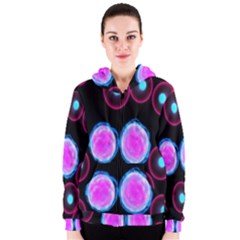 Cell Egg Circle Round Polka Red Purple Blue Light Black Women s Zipper Hoodie by Mariart